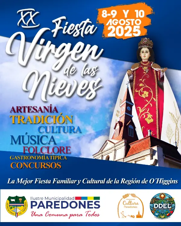 Fiesta Virgen de las Nieves 2025 en Paredones