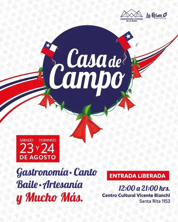 Casa de Campo en La Reina 2025: Tradición, música y gastronomía en el Centro Cultural Vicente Bianchi